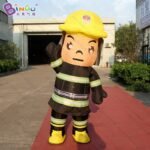 2 2m High Inflatable Fireman Costume Walking For Events -inflatable Toy - 2