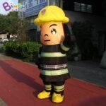2 2m High Inflatable Fireman Costume Walking For Events -inflatable Toy - 4