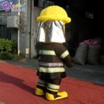 2 2m High Inflatable Fireman Costume Walking For Events -inflatable Toy - 5