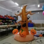 2 4m Haunted Archway Inflatable Tree With Owl Ghost And Halloween Yard Decoration Led Lighted - 2