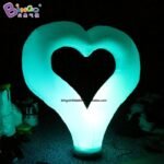 2 4m Inflatable Heart Lighting Tube Inflated Outdoor Decorative For Valentine Wedding - 3
