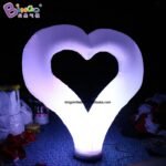2 4m Inflatable Heart Lighting Tube Inflated Outdoor Decorative For Valentine Wedding - 5