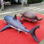 2 5m Air Sealed Shark Replica Inflatable Marine Creatures Simulation Toys Perfect For Boy Gifts - 3