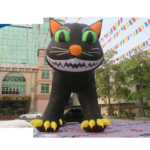12m 40ft High Giant Halloween Inflatable Black Cat For Outdoor Party Decoration Huge