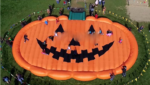 Sea 15x8m Giant Pumpkin Bouncer Air Jumper Jumping Mats Halloween Inflatable Jump Pad