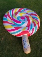 200cm Giant Rainbow Inflatable Lollipop Child Pool Float Huge Candy Floating Raft Water Party Kids Fun Toys Lounger Air Mattres - 3