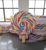 200cm Giant Rainbow Inflatable Lollipop Child Pool Float Huge Candy Floating Raft Water Party Kids Fun Toys Lounger Air Mattres - 5
