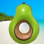 200cm Pvc Inflatable Giant Avocado Ball Pool Float Mattress Swimming Ring Summer Beach Toy For Kids Adult - 2