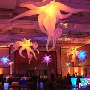 Hot Party Decorations With Inflatable Jellyfish Balloon Led Light