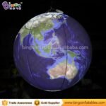 Giant Earth Ball Inflatable Globe Hanging With Led Light For Stage Decoration - 3