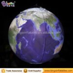 Giant Earth Ball Inflatable Globe Hanging With Led Light For Stage Decoration - 4
