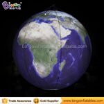 Giant Earth Ball Inflatable Globe Hanging With Led Light For Stage Decoration - 5