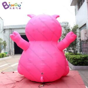 3x2 5x3mh Inflatable Red Pig Cartoon Inflated Personalized Sitting Swine Model Decoration Advert Toy - 2