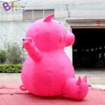 3x2 5x3mh Inflatable Red Pig Cartoon Inflated Personalized Sitting Swine Model Decoration Advert Toy - 4