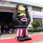 4mh Inflatable Gorilla Model Air Filled Orangutan Holding Airship Decoration Monkey Toy Made To Order - 3