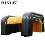 Fashion Black Inflatable Square Cube Tent With 2 Outdoor Large Marquee For Events - 2