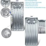 Inflatable Pool Float Confetti Silver Glitter Air Swimming Ring Mattress Floating Lounger Women Beach Sea Party Piscina - 5