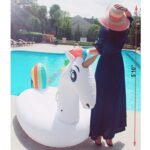 Inflatable Unicorn 200cm Giant Pool Float Rainbow Pegasus Horse Floats Swimming Ring Fun Water Toys For Adult Kids Boia - 5