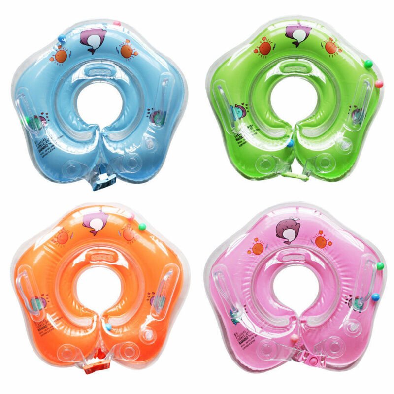 Ring Safety Newborn Infant Baby Swimming Neck Float Bath Inflatable Circle Toy Cute Gift For