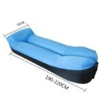 Outdoor Products Fast Infaltable Air Sofa Bed Good Quality Sleeping Bag Inflatable Lazy Beach 240x70cm - 2