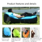 Outdoor Products Fast Infaltable Air Sofa Bed Good Quality Sleeping Bag Inflatable Lazy Beach 240x70cm - 4