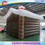 Design Inflatable Santa House Christmas Grotto Decoration Tent Air - 2