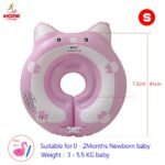Cartoon Pig Baby Swimming Ring Inflatable Neck 0-8 Months Newborn Circle Pool Float Infant Buoy Bath Accessories - 6