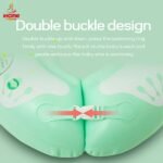 Newborn Baby Neck Ring Inflatable Swim Circle Cartoon Frog Children Pool Float For 0-8 Months Infant Buoy Bathing Toys - 4