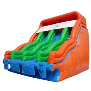 And Best Pvc Material Dual Lane Inflatable Slide Water Park Game