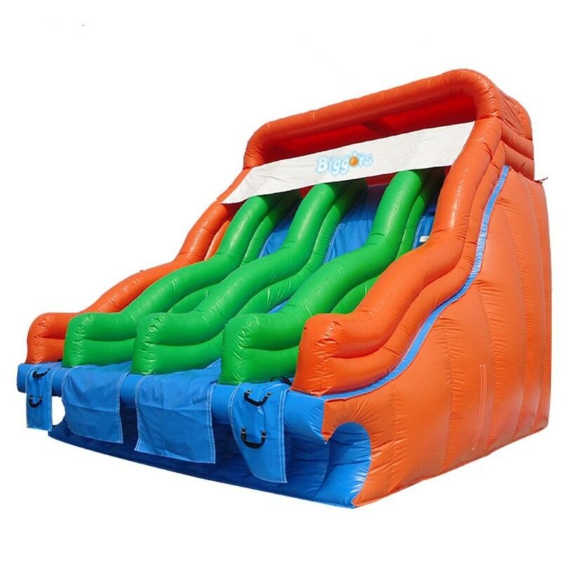 And Best Pvc Material Dual Lane Inflatable Slide Water Park Game