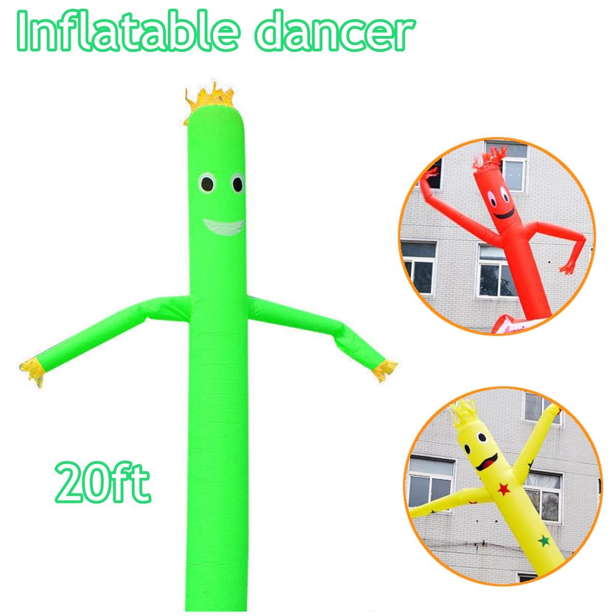 20ft 6m Outdoor Inflatable Advertising Sky Dancer Wind Puppet Wavy Tube Man For Promotions And Events - 6