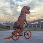 220cm Huge T-rex Inflatable Outdoor Toys Big Xl Size Giant Adult Dinosaur Dress Up Clothes Christmas Halloween Party Decoration - 2
