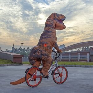 220cm Huge T-rex Inflatable Outdoor Toys Big Xl Size Giant Adult Dinosaur Dress Up Clothes Christmas Halloween Party Decoration - 2