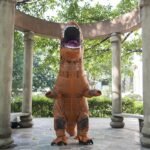220cm Huge T-rex Inflatable Outdoor Toys Big Xl Size Giant Adult Dinosaur Dress Up Clothes Christmas Halloween Party Decoration - 4