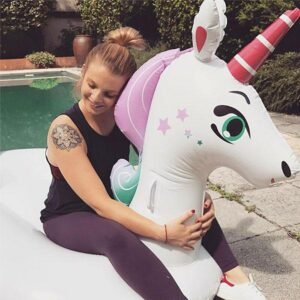 225cm Giant Inflatable Pegasus Horse Pool Float Ride-on Unicorn Swimming Lounger Raft Summer Beach Air Mattress Water Party Toys - 2