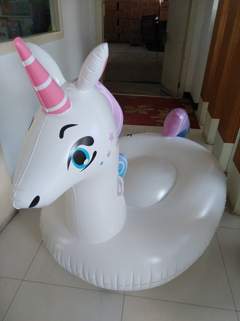 Extralarge 225cm Inflatable Pegasus Unicorn Pool Float Summer Beach Swimming Lounger Raft Air Mattress Water Party Toy - 9