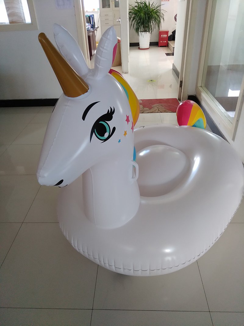Extralarge 225cm Inflatable Pegasus Unicorn Pool Float Summer Beach Swimming Lounger Raft Air Mattress Water Party Toy - 10