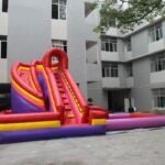 Pvc Inflatable Slide Pool Water Combo Amusement Park