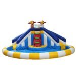 Pvc Material 3 In 1 Inflatable Slide Water Pool Combo Bouncy
