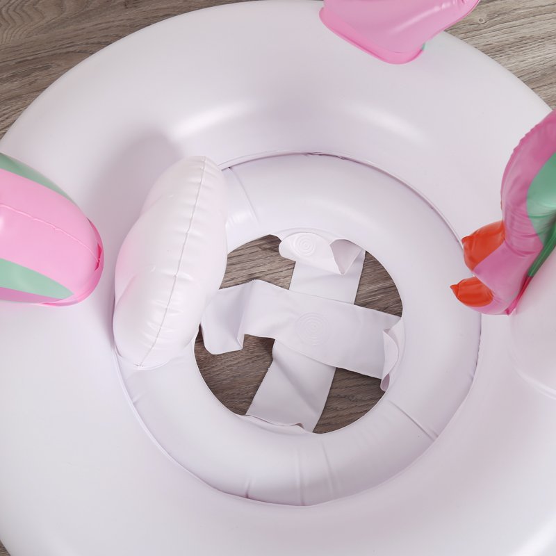 Unicorn And Flamingo Inflatable Baby Pool Floats Swan Rideon Kids Swim Rings Water Party Toys For Children - 2