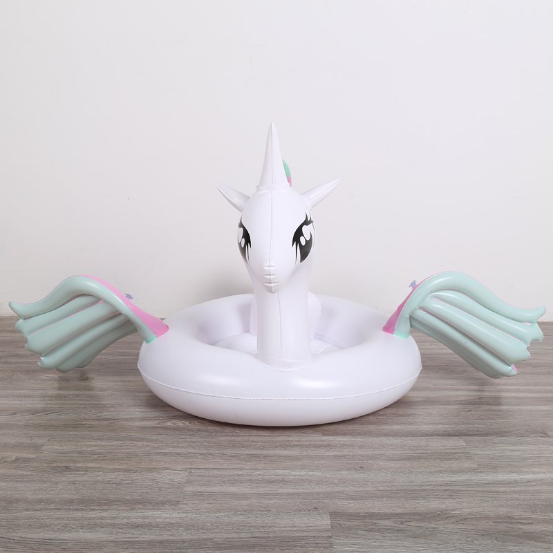 Unicorn And Flamingo Inflatable Baby Pool Floats Swan Rideon Kids Swim Rings Water Party Toys For Children - 4
