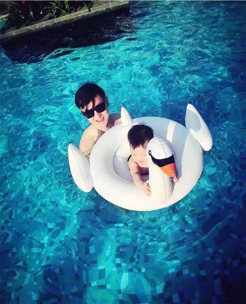 Unicorn And Flamingo Inflatable Baby Pool Floats Swan Rideon Kids Swim Rings Water Party Toys For Children - 21