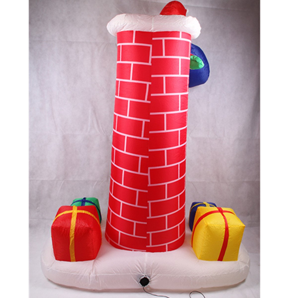 4m Inflatable Santa Claus Ladder Electric Waterproof Pu Outdoor Garden Christmas Decoration Toy - 6
