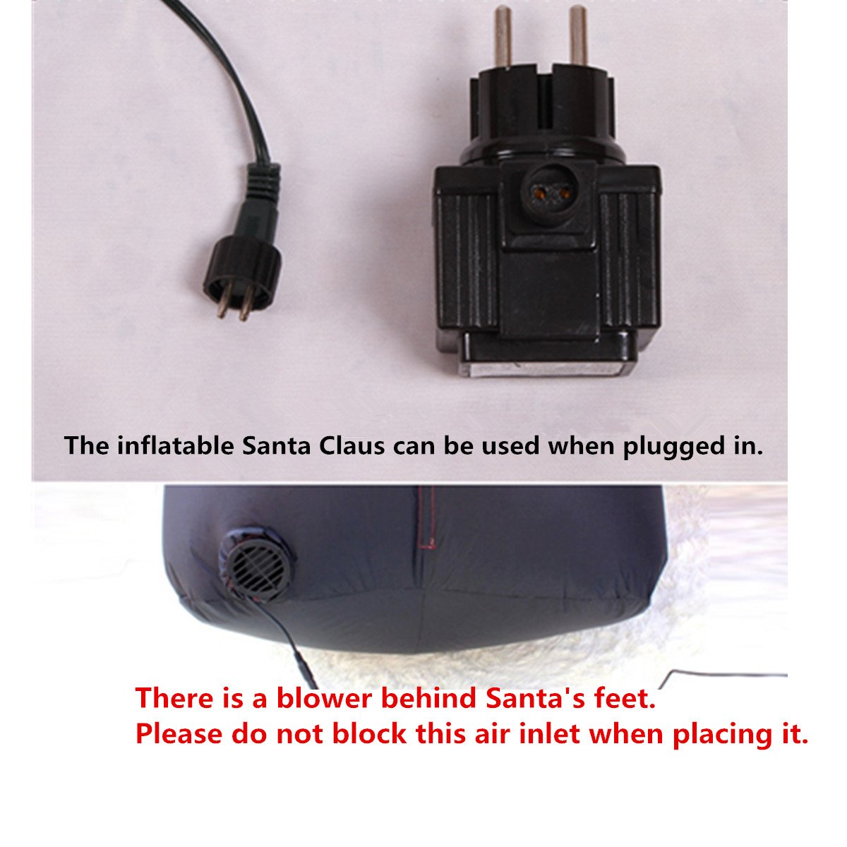 4m Inflatable Santa Claus Ladder Electric Waterproof Pu Outdoor Garden Christmas Decoration Toy - 7