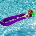254cm Eggplant Inflatable Pool Floats Raft Swimming Ring Lounge Chair Water Floating Toys Fun Toy Kids - 4
