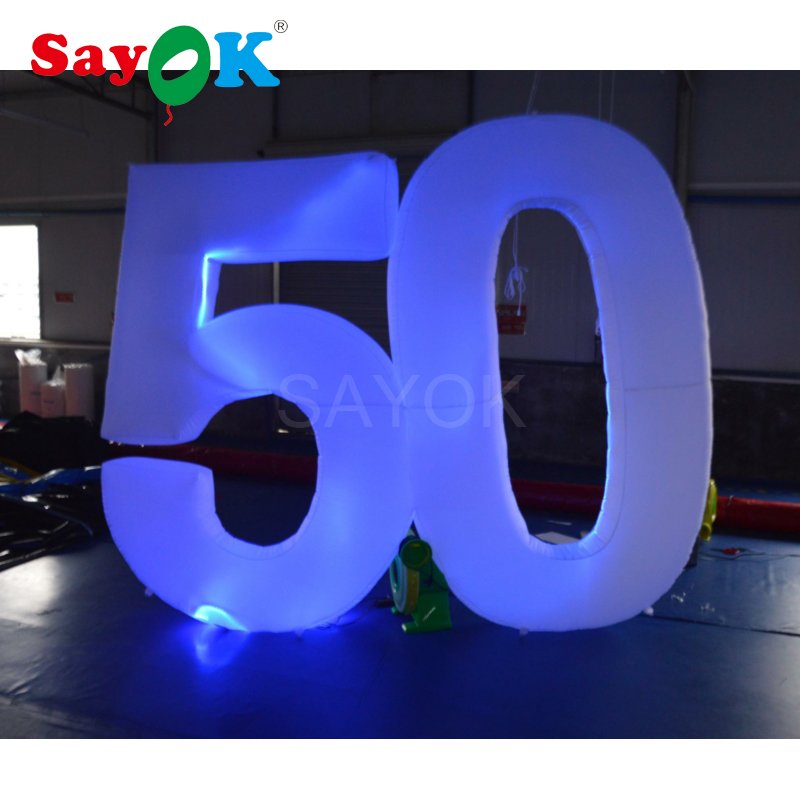 50th Anniversary Giant 25m Inflatable Led Lighted Numbers And Letters For Wedding Celebrations - 2 50th Anniversary Giant 25m Inflatable Led Lighted Numbers And Letters For Wedding Celebrations - 2