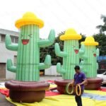 4mh Giant Inflatable Cactus Model For Garden Decoration With The Good Quality Toy
