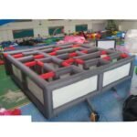 8x8m 10x10m Inflatable Maze Labyrinth Game Oxford Portable Laser Tag For Adults N Kids - 3
