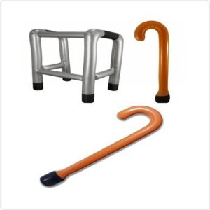 2pcs Halloween Inflatable Walking Aid Crutches Pvc Christmas Toys