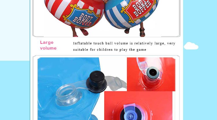 2piece Childrens Outdoor Inflatable Bumper Ball Set Body Bucket Sumo Bopper For Sensory Training Sports - 4 2piece Childrens Outdoor Inflatable Bumper Ball Set Body Bucket Sumo Bopper For Sensory Training Sports - 4